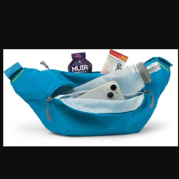 New Nathan Limitless Run 2L hydration sling fanny bag in Deep Blue - Picture 2 of 14